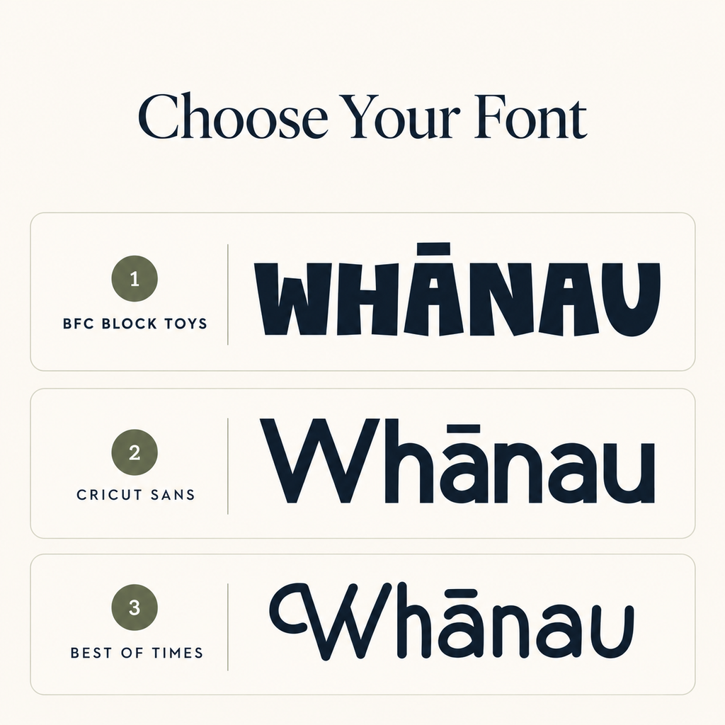 Kupu (Words) - Iron on Transfers